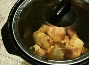 Applesauce in crock pot