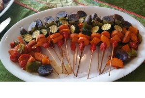 Skewers on Platter