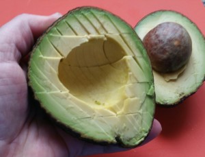 Guac--sliced avocados