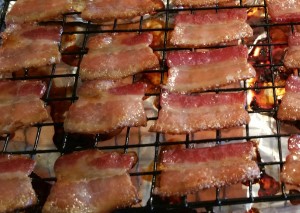 Bacon cooked