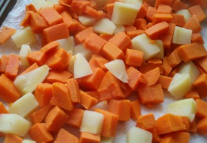 Sweet potatoes cooked