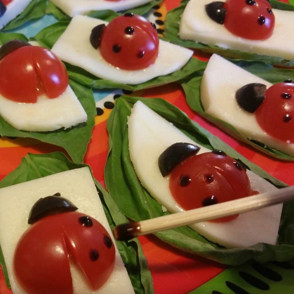 Ladybug Caprese Bites - Simple Brunch Ideas